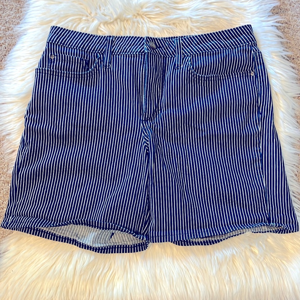Lee Jean Pinstriped Shorts